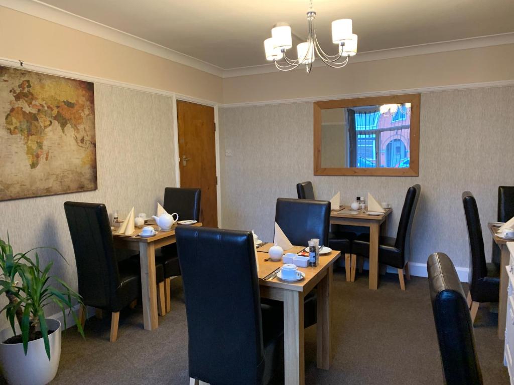 Bright and welcoming dining room